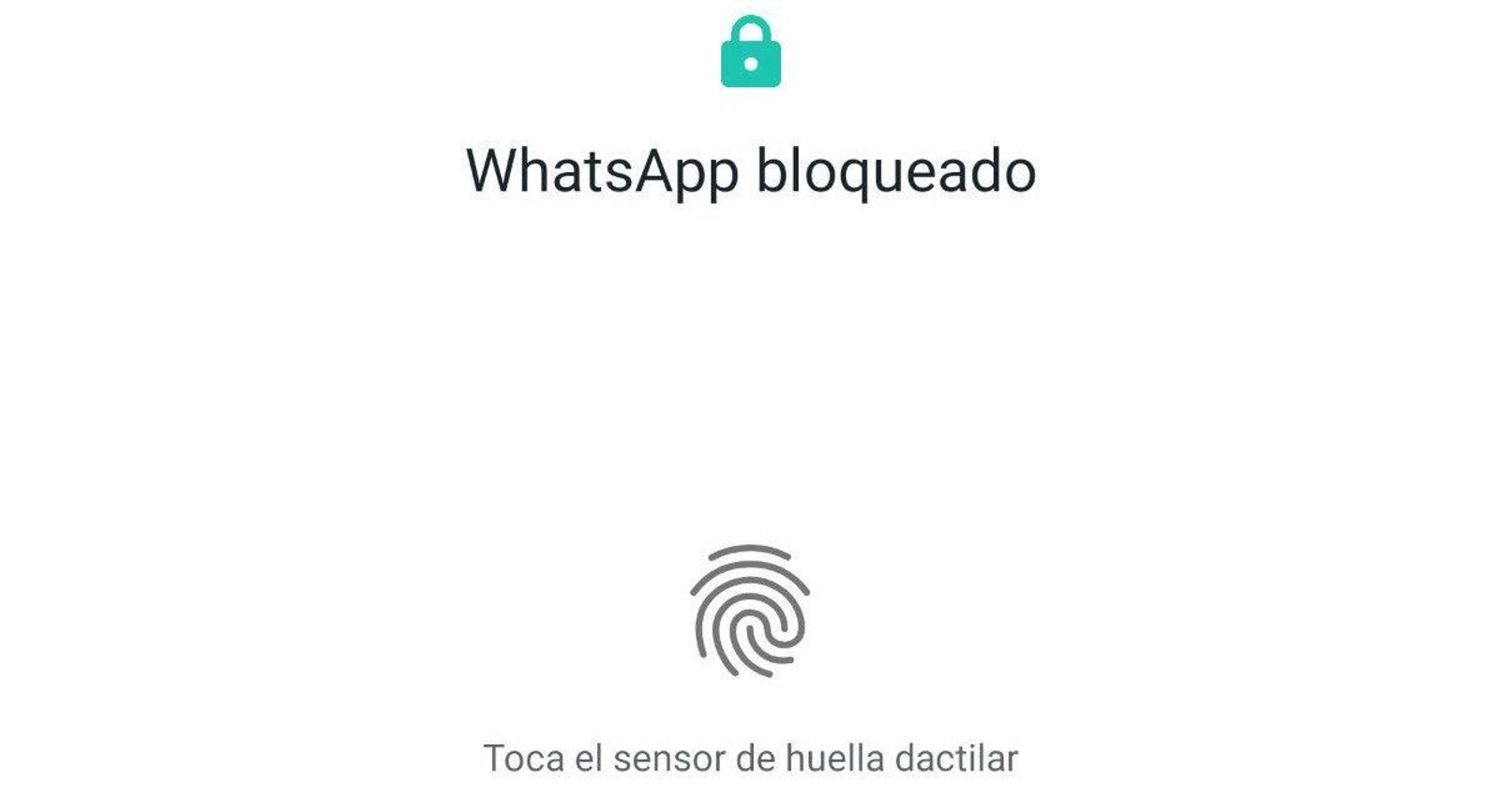 WhatsApp añade sistema de reconocimiento dactilar
