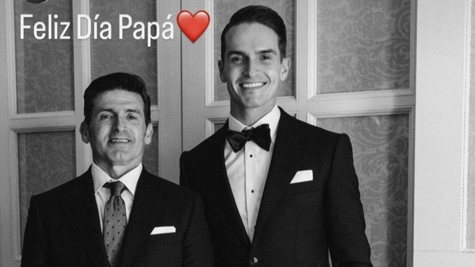 Denis Suárez con su padre.