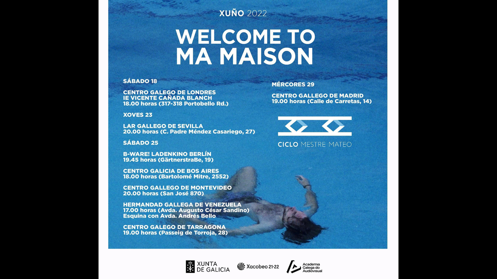 El filme “Welcome to ma maison” se proyecta este mes de junio en ocho ciudades de España, Europa y América
