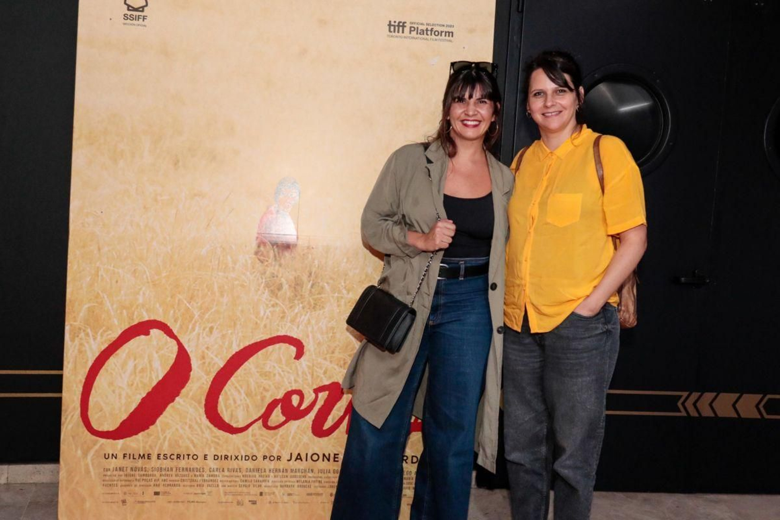 Janet Novás y Jaione Camborda, en Vigo.