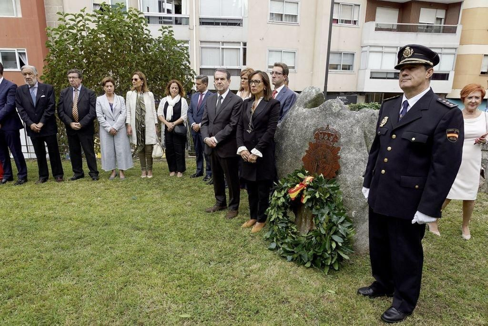 El acto en memoria de los caídos.