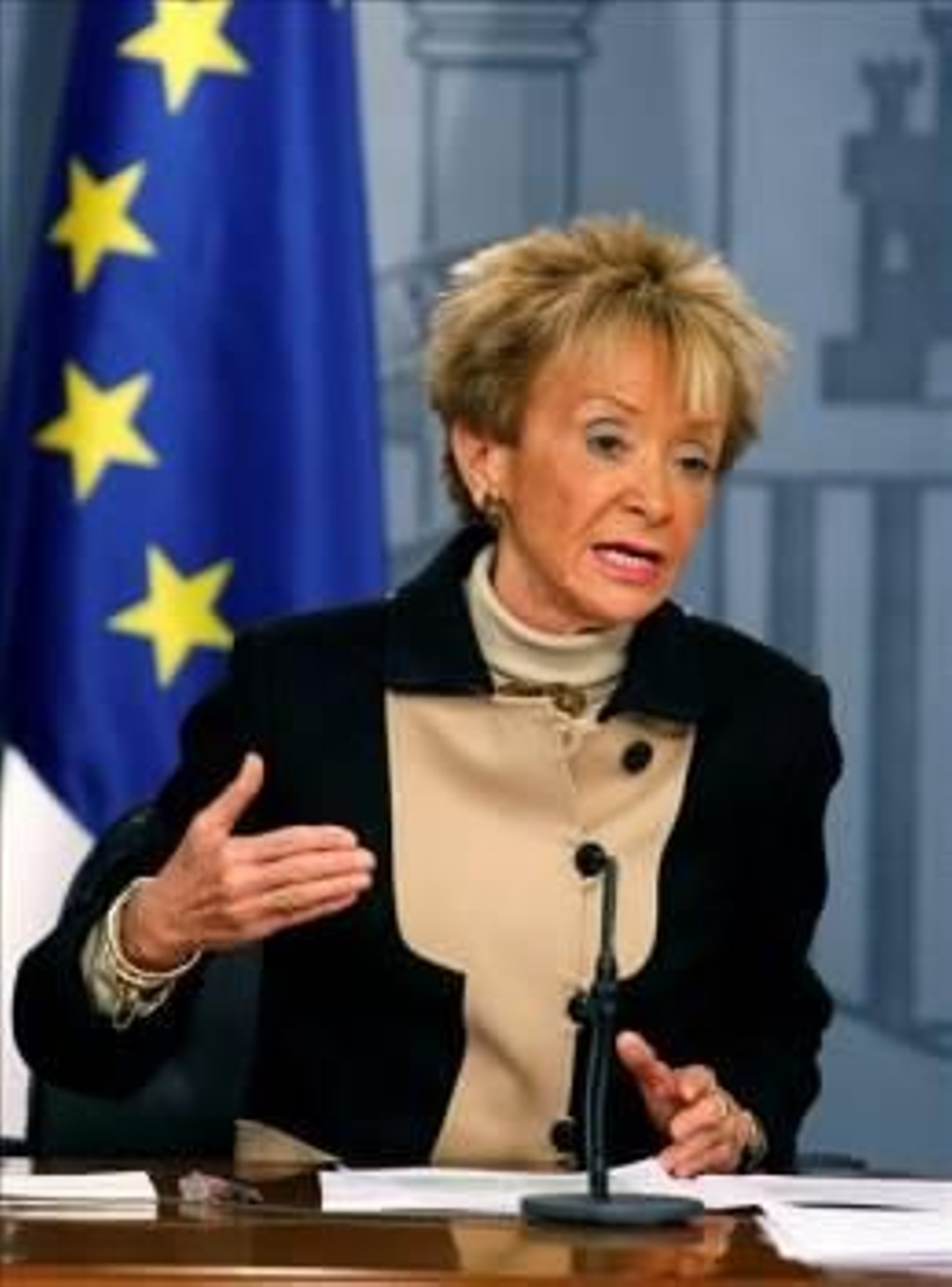 La vicepresidenta primera del Gobierno, María Teresa Fernández de la Vega.