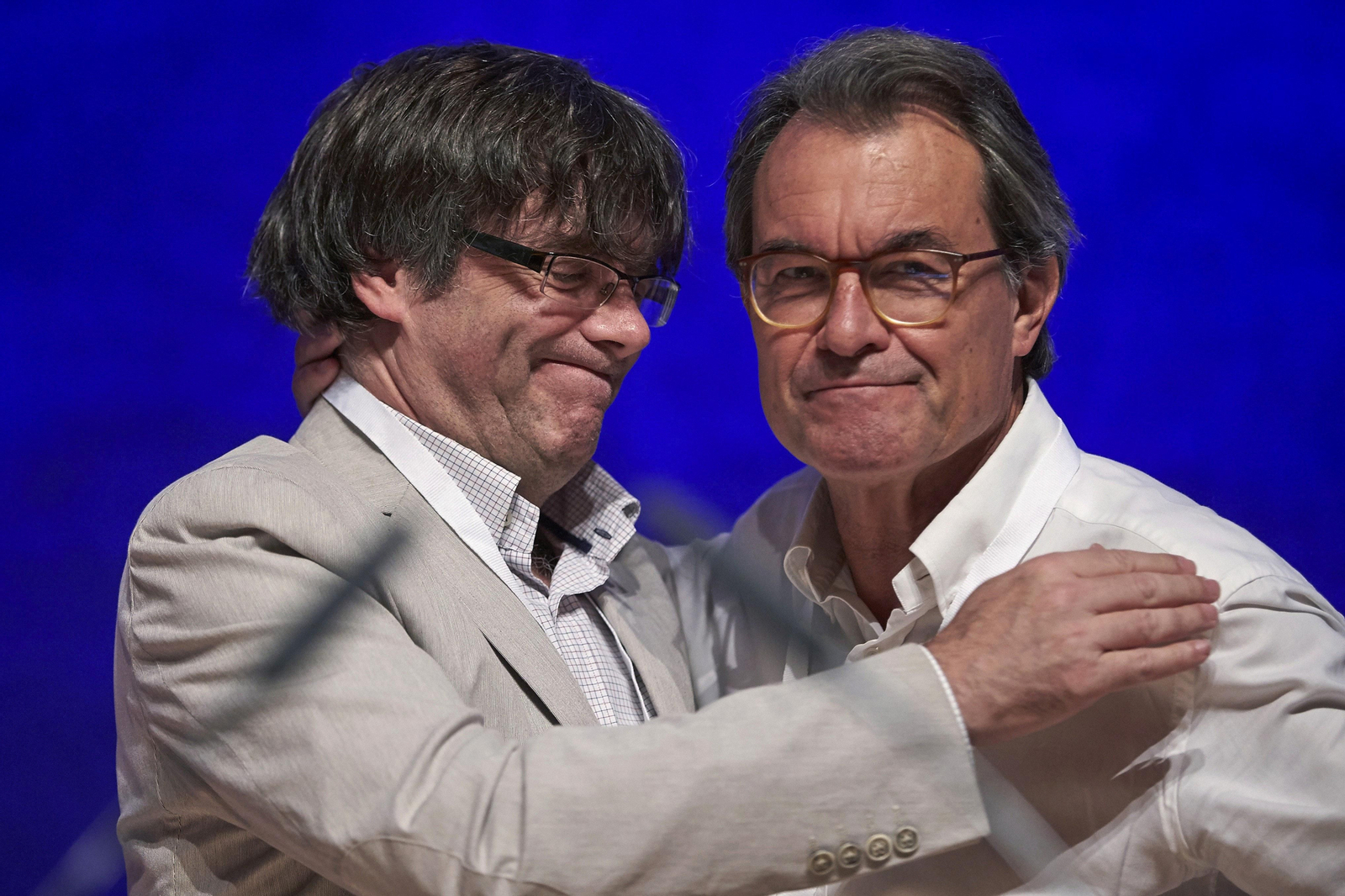 Imagen de archivo de Carles Puigdemont y Artur Mas.