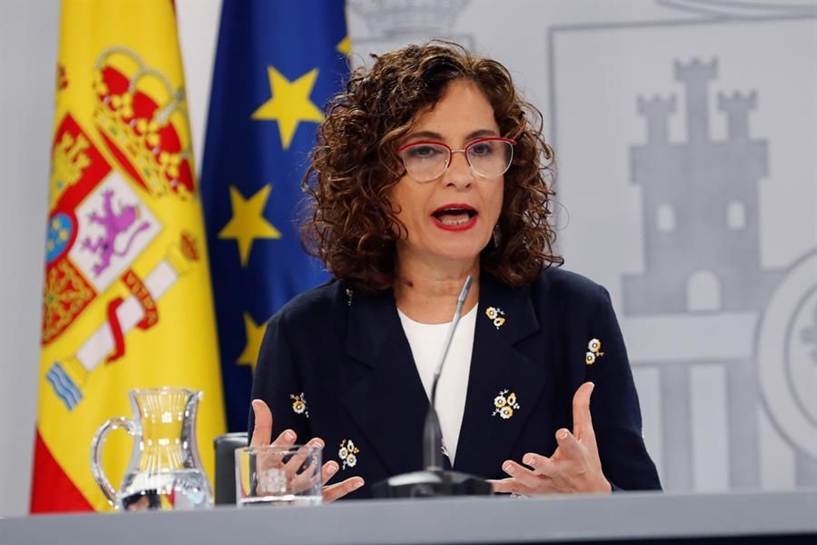 La ministra de Hacienda y portavoz del Gobierno, María Jesús Montero, ofrece una rueda de prensa tras el Consejo de Ministros