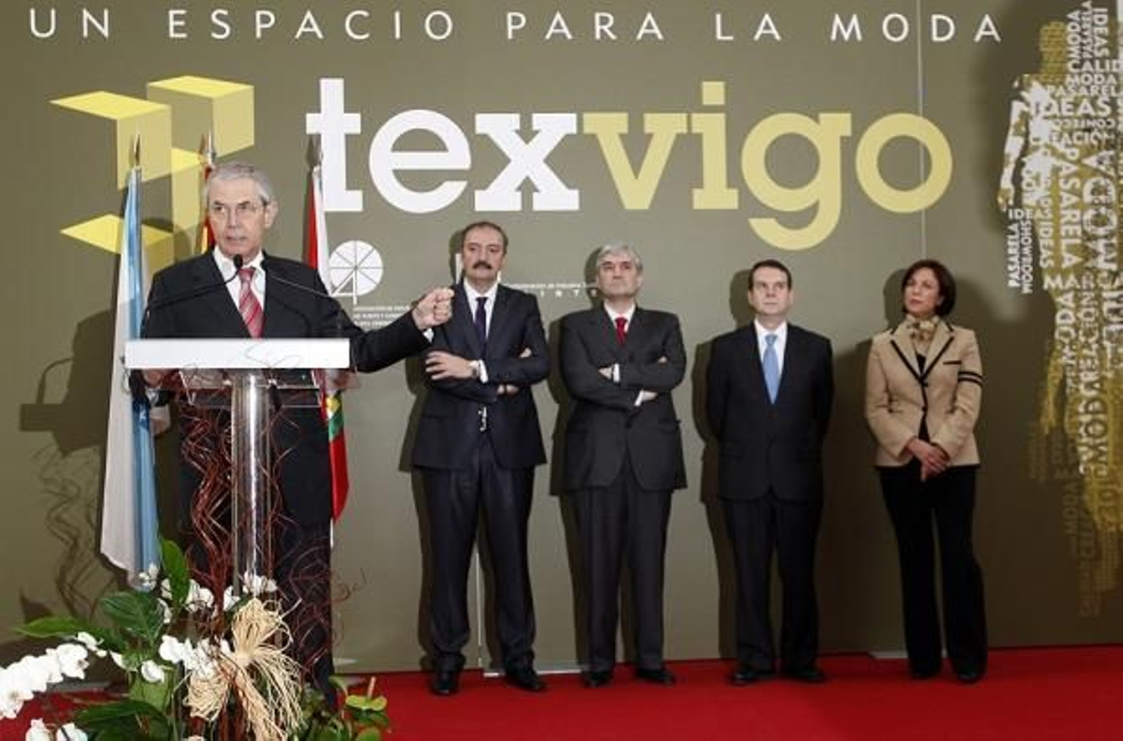 Touriño durante la inauguración de TexVigo.