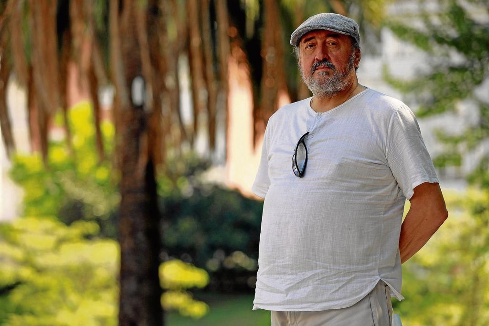 Manuel Álvarez, ayer en el Parque Barbaña.