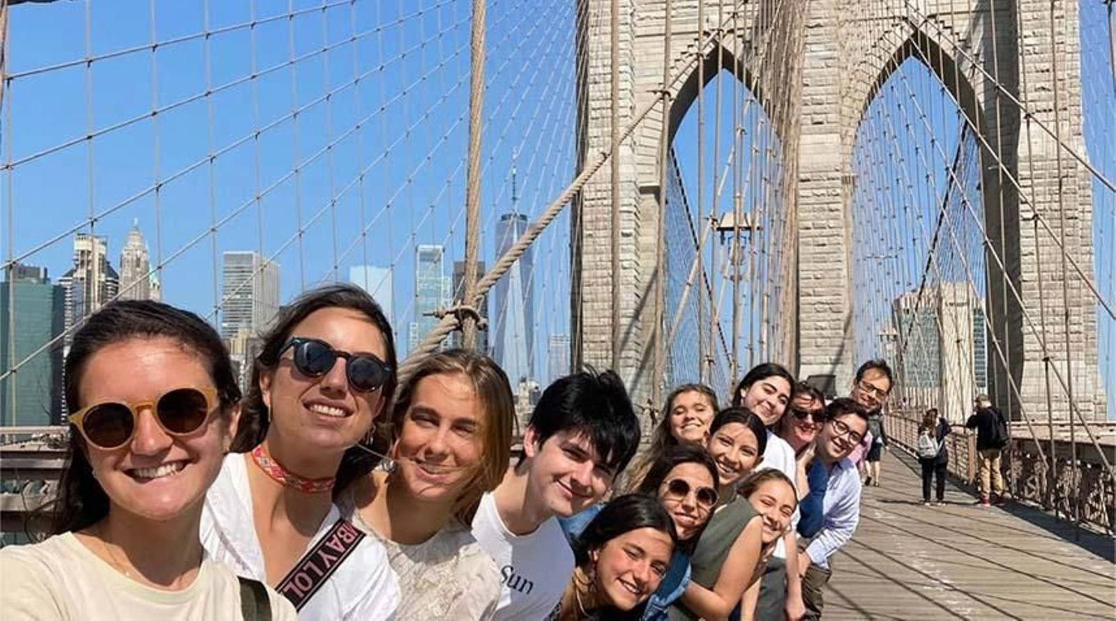 Estudiantes del Grado en Filosofía, Política y Economía (PPE) de la Universidad de Navarra en Nueva York, realizando su viaje curricular