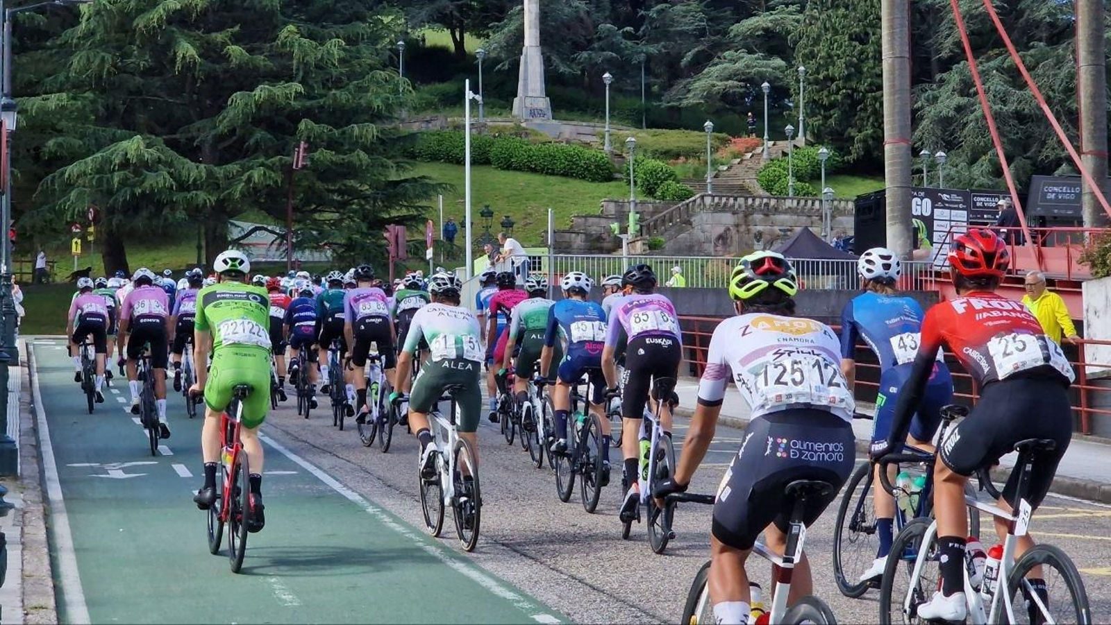 Copa de España de Ciclismo en Vigo.
