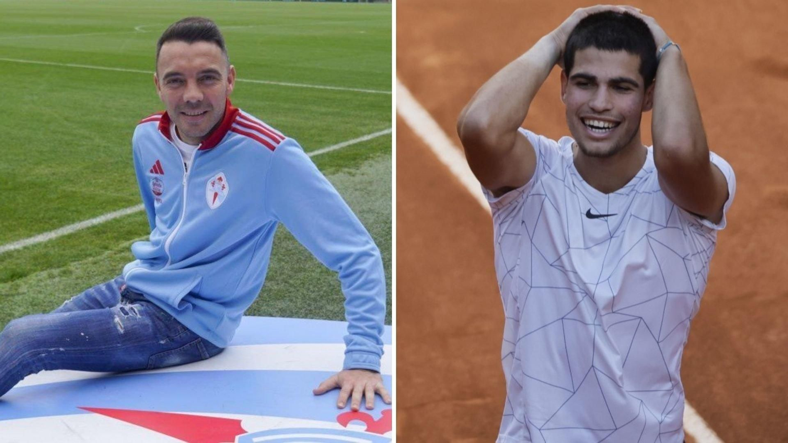 Iago Aspas y Carlos Alcaraz.