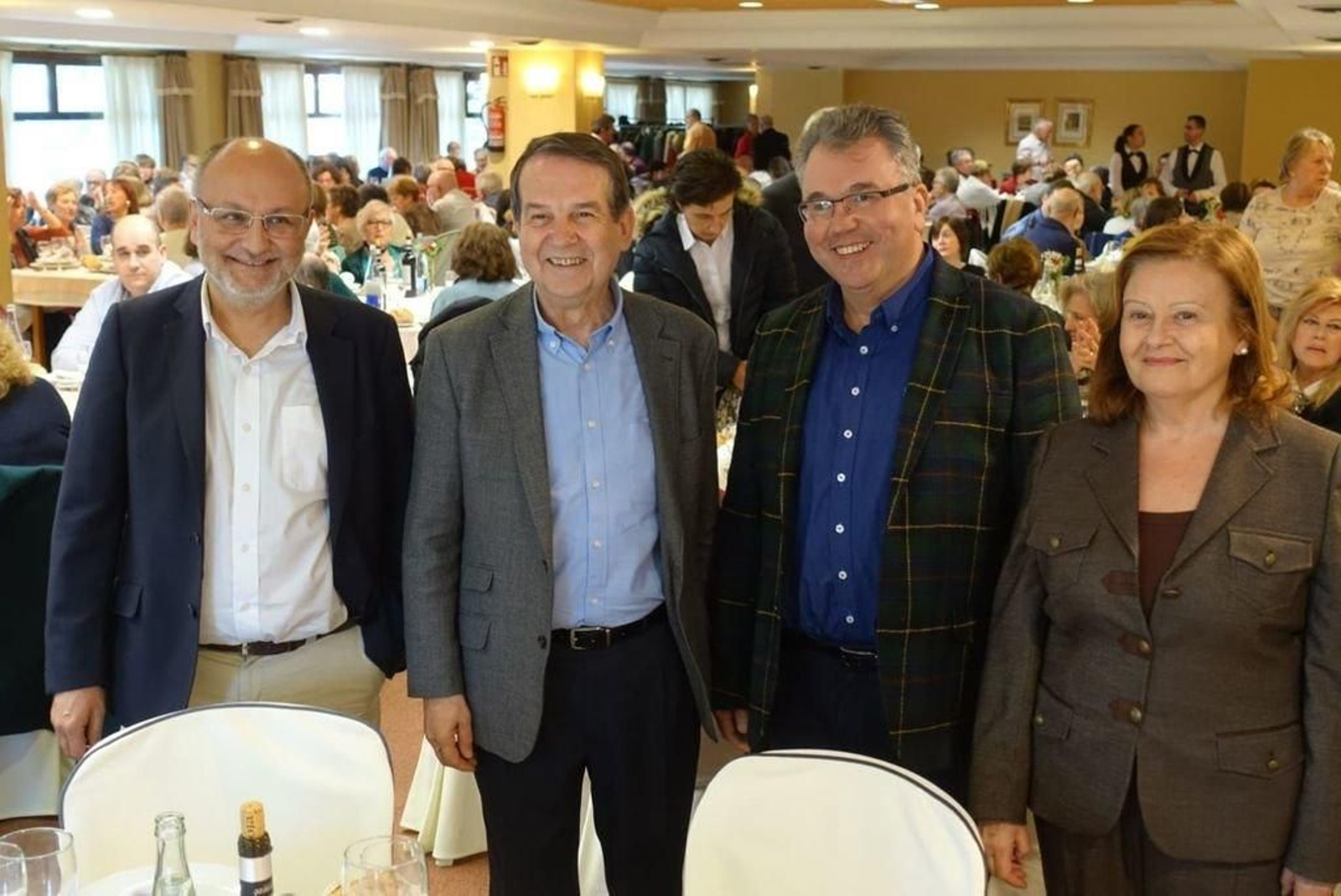 Abel Losada, Abel Caballero, el presidente de Acopovi Enrique Lorenzo y Cristina Alonso.