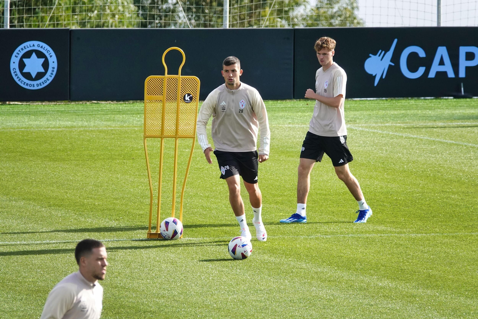 Entrenamiento del Celta en Mos.