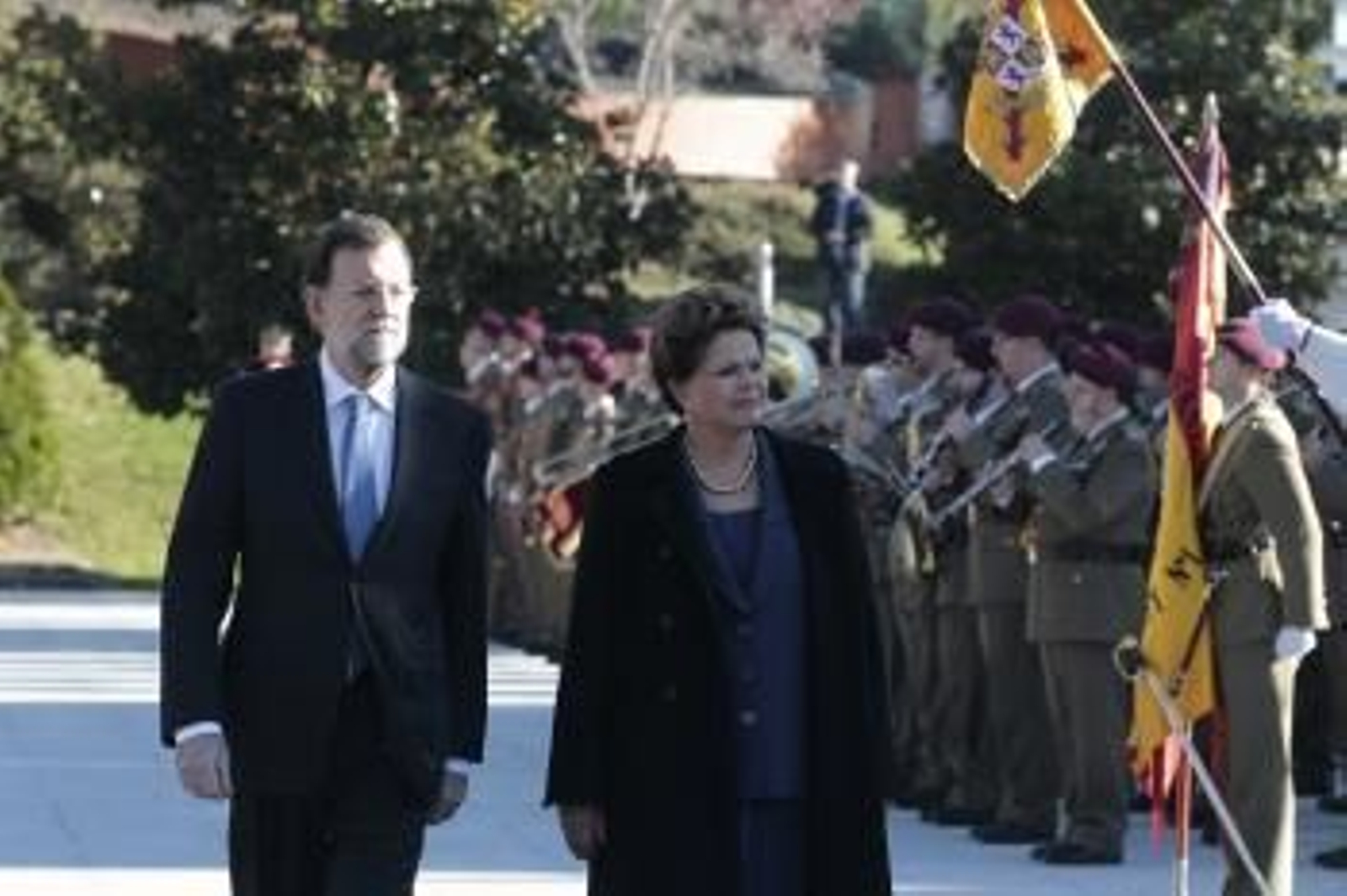 Rajoy y Dilma Rousself en Moncloa.