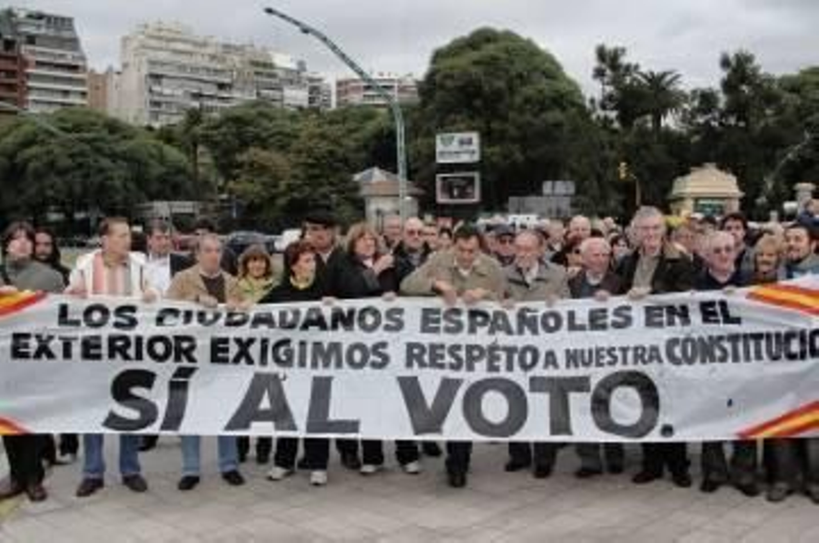 Imagen de una protesta contra la reforma de la LOREG