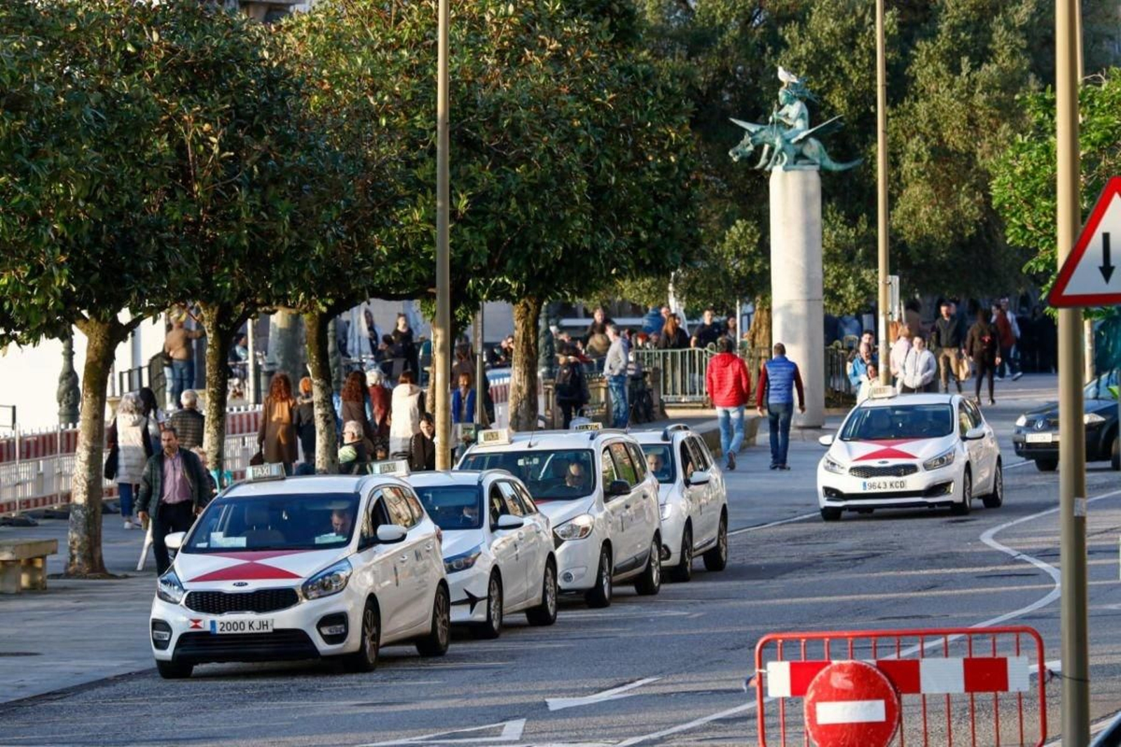 En todo Vigo dan servicio un total de 546 taxis conducidos por más de 600 chóferes.