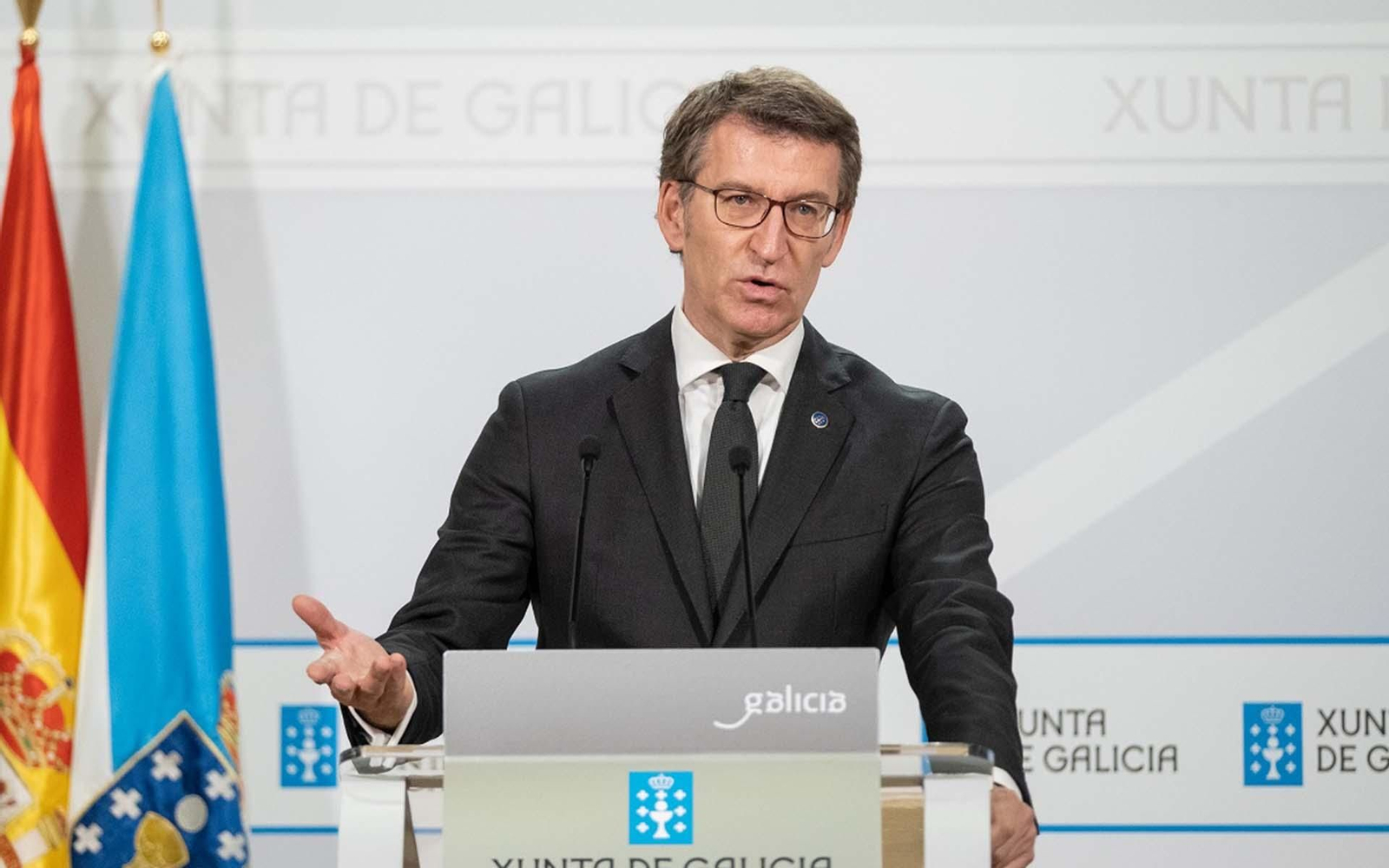 El presidente gallego, Alberto Núñez Feijóo