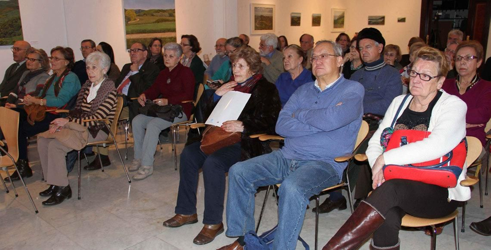 El público que asistió a la conferencia de Diego Diz en las instalaciones de la Casa de Galicia de Madrid.