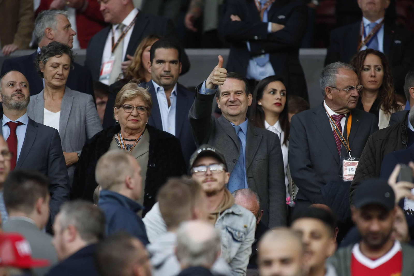 Las mejores imágenes del partido de vuelta entre Manchester United y Celta (1-1). // J.V. Landín