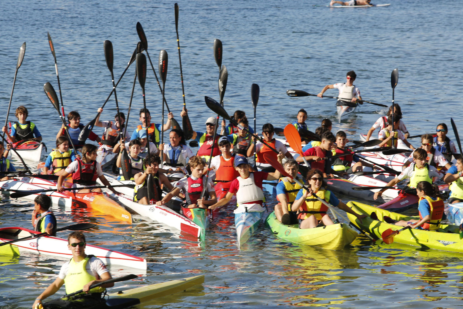 La jornada de entrenamiento especial de la mano de +Deporte Atlántico y el club de piragüismo Kayak Vigo