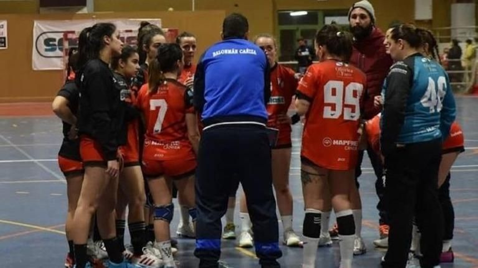 Un tiempo muerto del Cañiza en la pasada temporada.