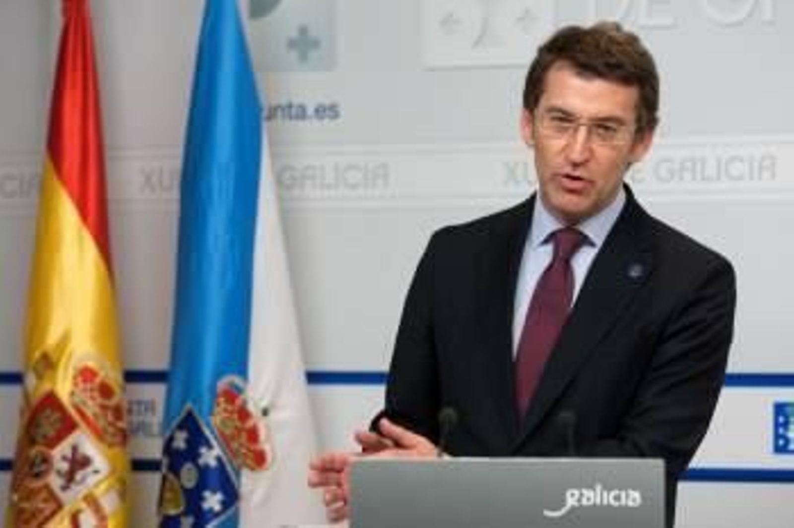 Alberto Núñez Feijóo, en la rueda de prensa posterior al Consello de la Xunta. (Foto: ANA VARELA)