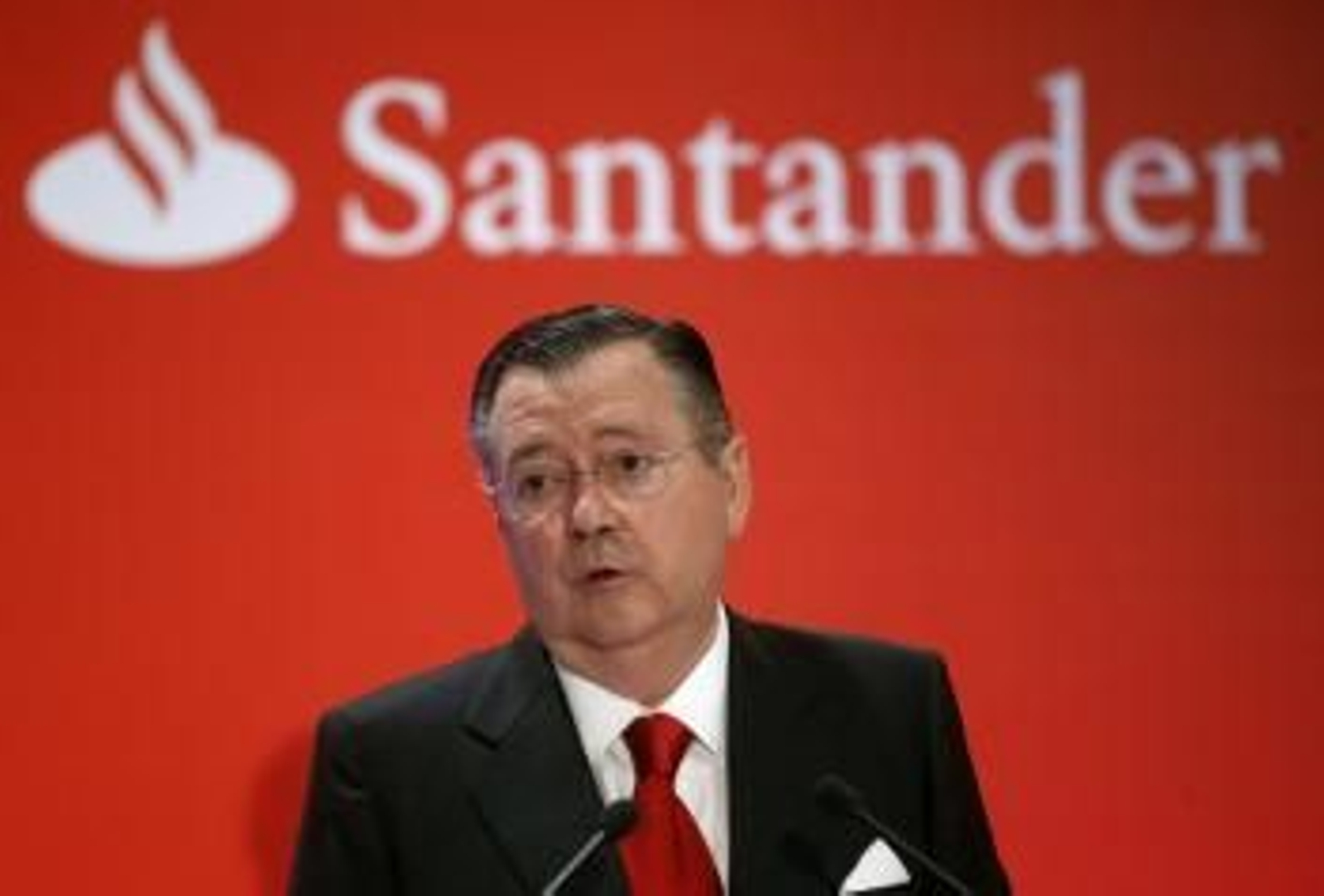 Alfredo Sáenz, que ha comunicado hoy la renuncia voluntaria a sus cargos de vicepresidente y consejero delegado del Grupo Santander.