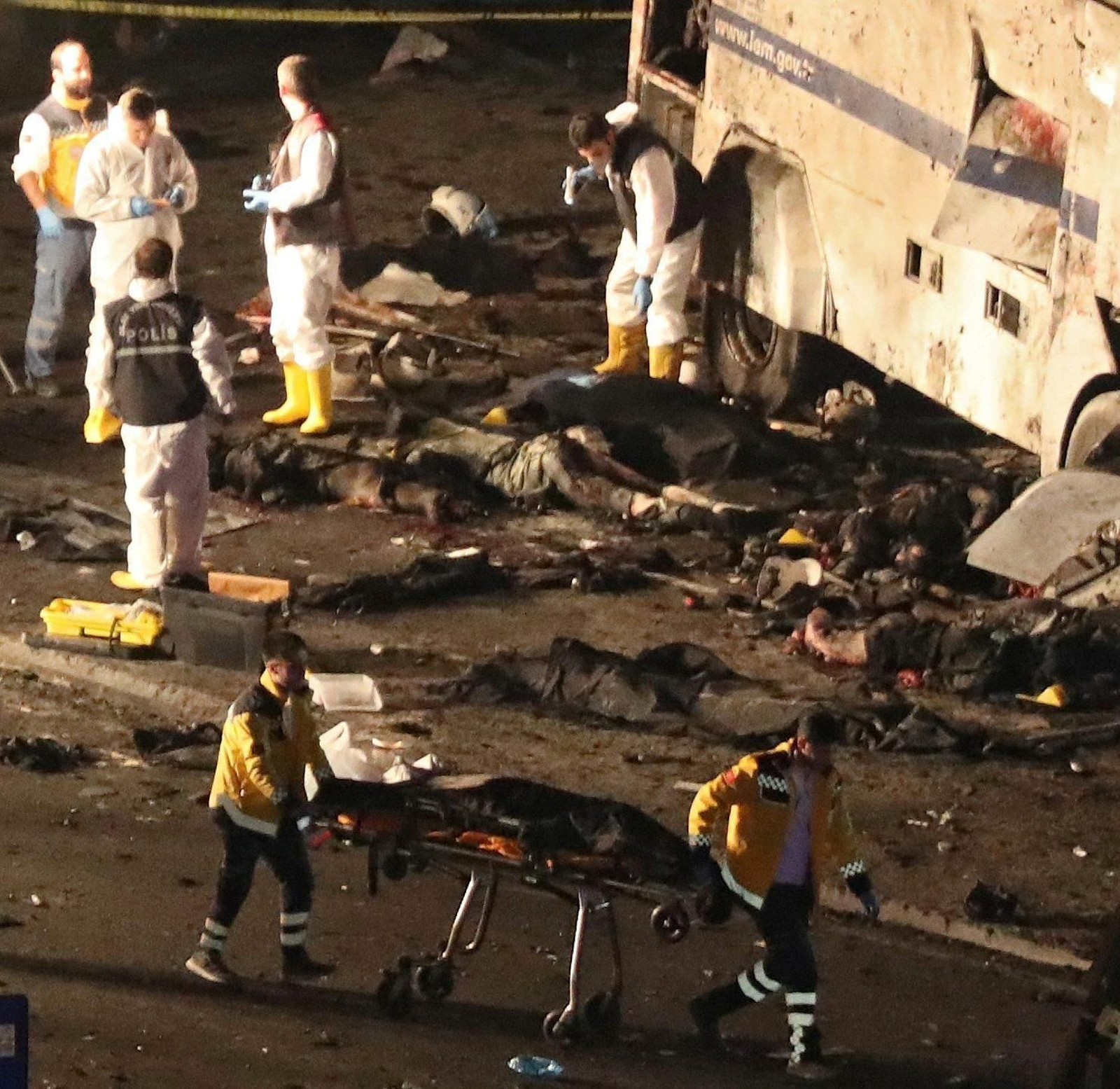 Lugar de una de las explosiones.