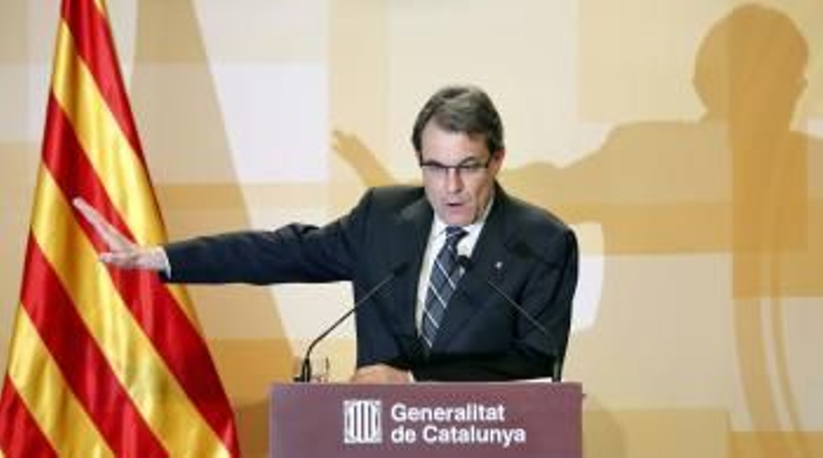 El presidente de la Generalitat de Catalunya, Artur Mas, hizo balance de los cien primeros días del actual Govern.