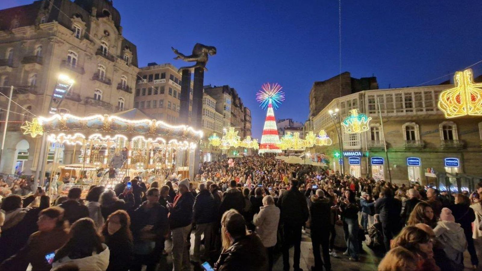 Porta do Sol, abarrotada.