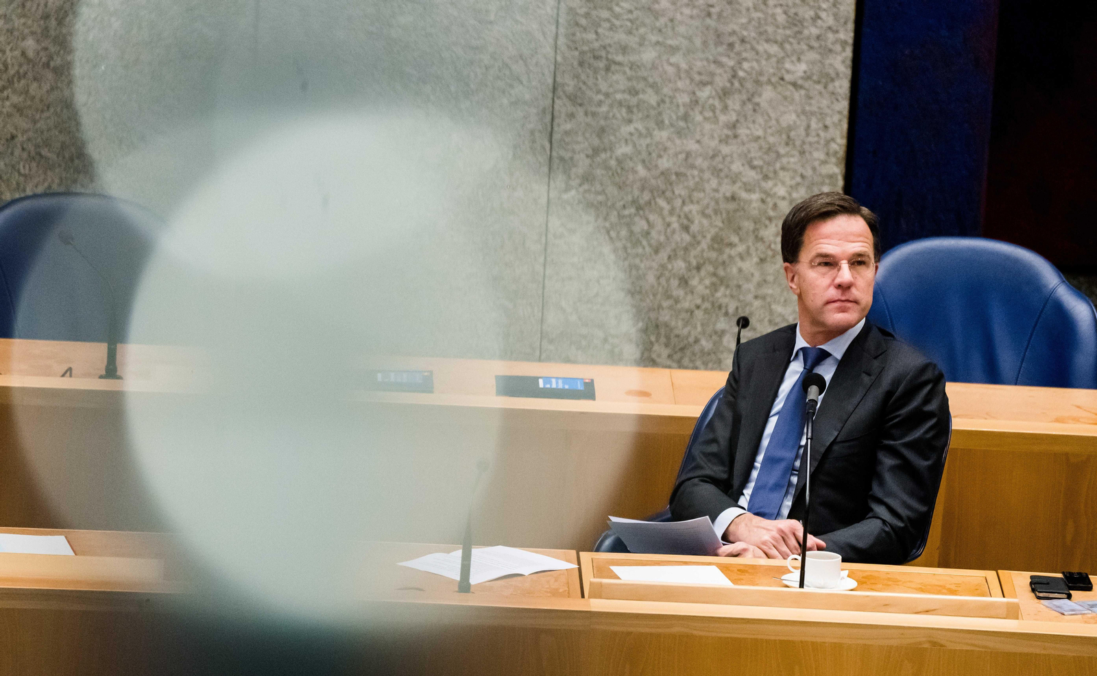 En la imagen, el primer ministro holandes Mark Rutte