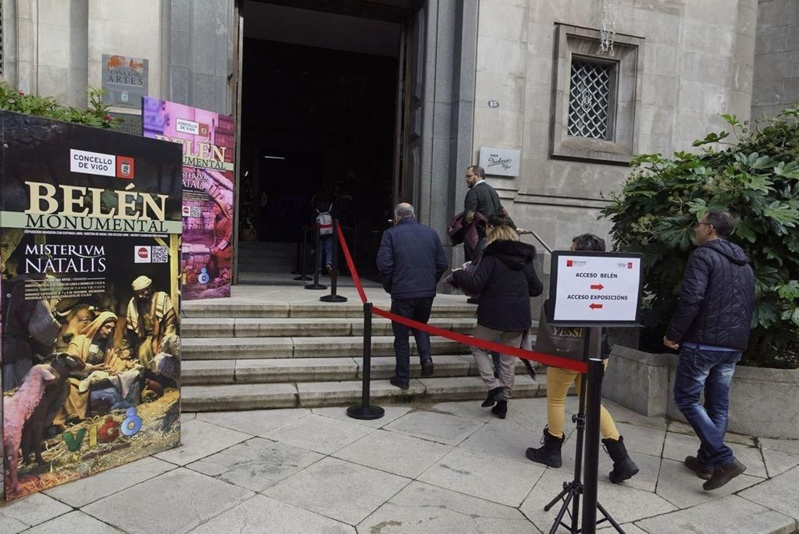 El Belén Monumental ha disparado las visitas a la Casa das Artes, también el poblado navideño ha hecho crecer las cifras de visitantes a la Casa da Cultura.