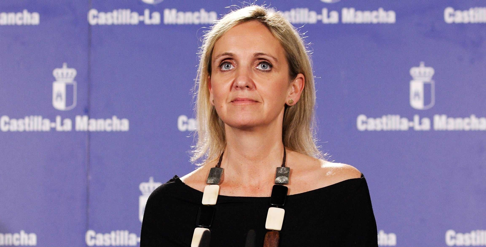 Carmen Casero en la rueda de prensa en la que presentó las becas.