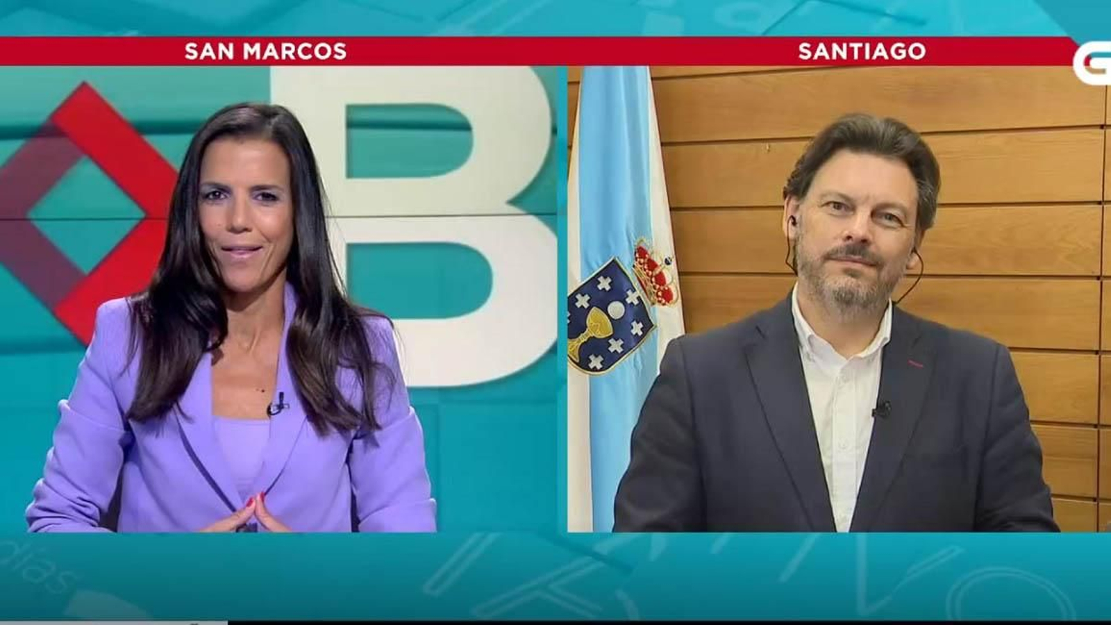 El secretario xeral da Emigración, en el "Bos Días" de la Televisión de Galicia