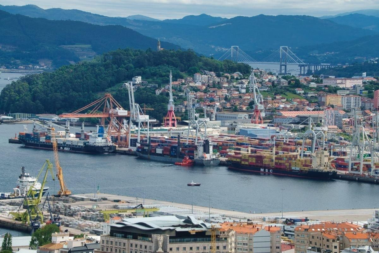 Portacontenedores en Guixar, la terminal que crece con fuerza durante este año.