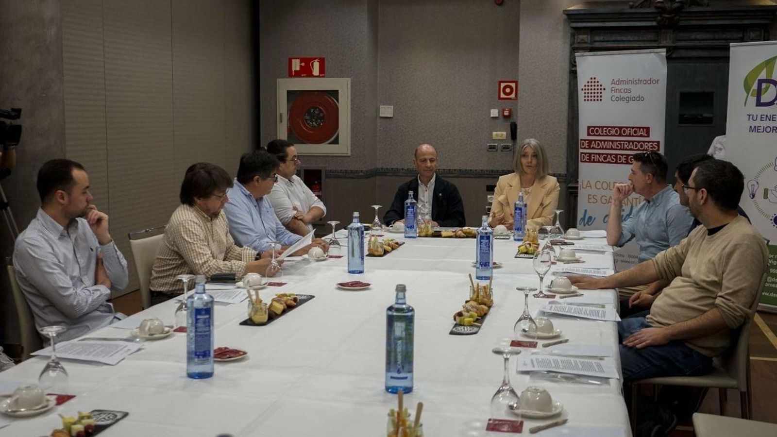 Reunión ayer del Colegio Oficial de Administradores de Fincas de Galicia en Vigo.