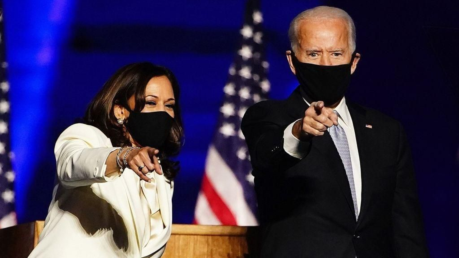 Joe Biden con la vicepresidenta electa Kamala Harris.