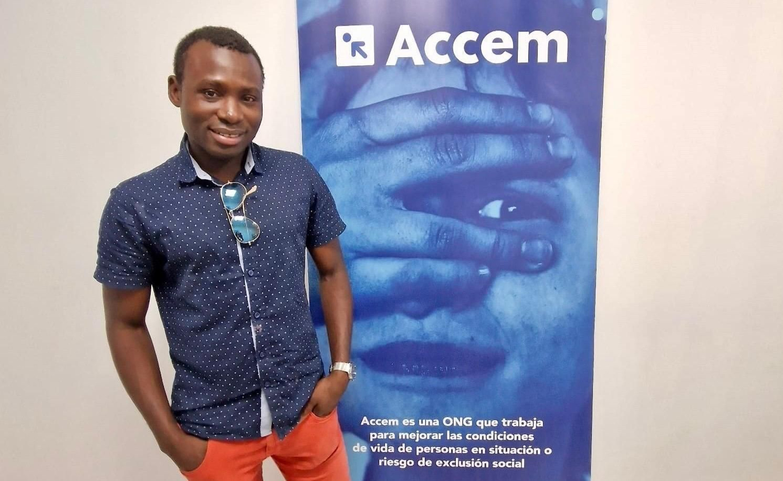 En la imagen, Ibrahim, un joven senegalés extutelado