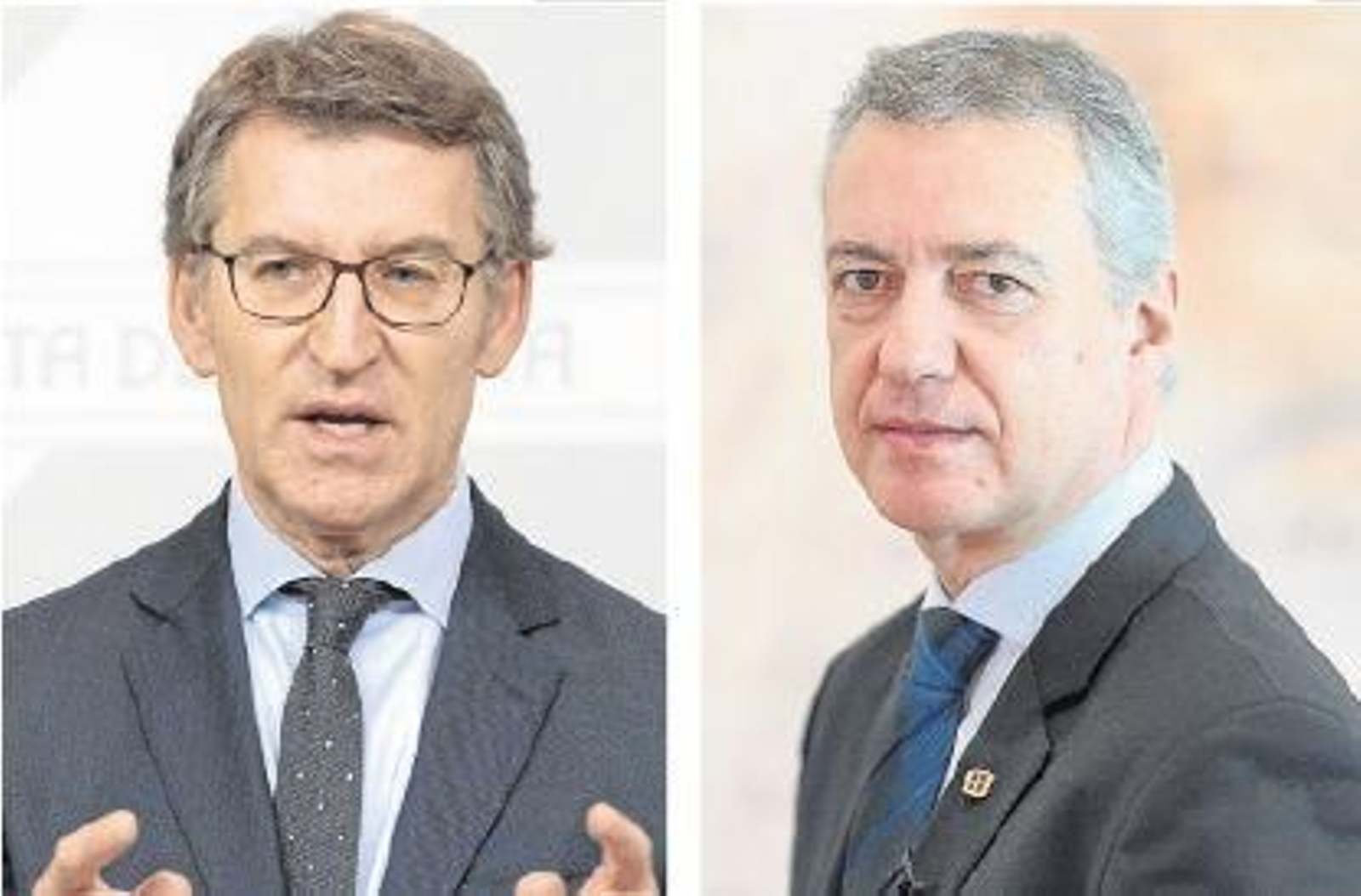 Alberto Núñez Feijóo. y Íñigo Urkullu.