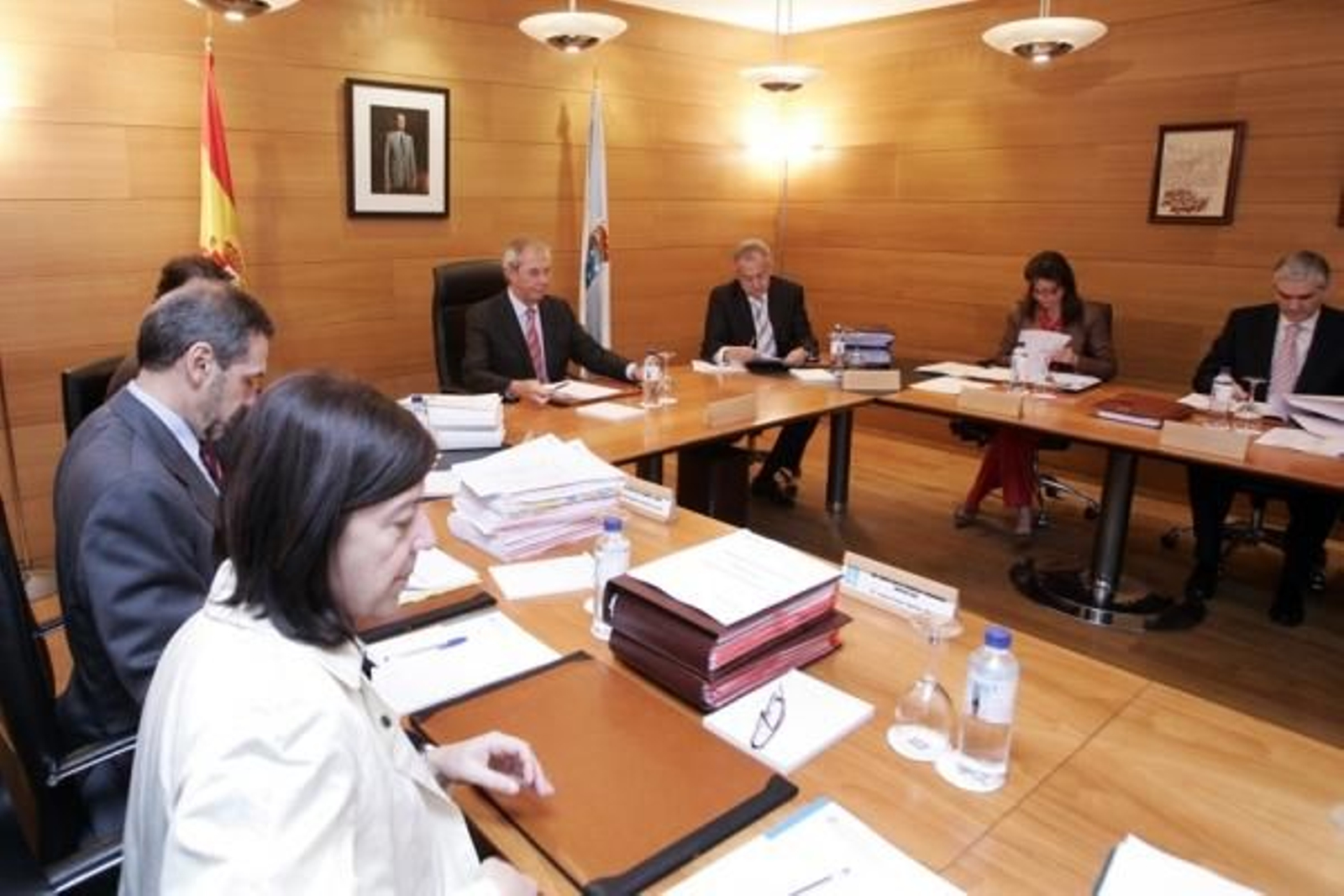 Vista general de la reunión del Consello.