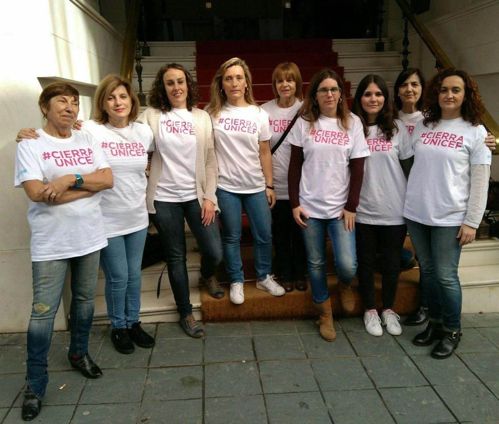 La campaña publicitaria fue presentada en Santiago por las trabajadoras de Unicef.