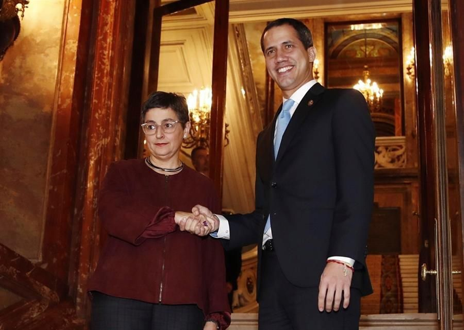 Reunión de la Ministra de Asuntos Exteriores Arancha González Laya con presidente de la Asamblea Nacional de Venezuela