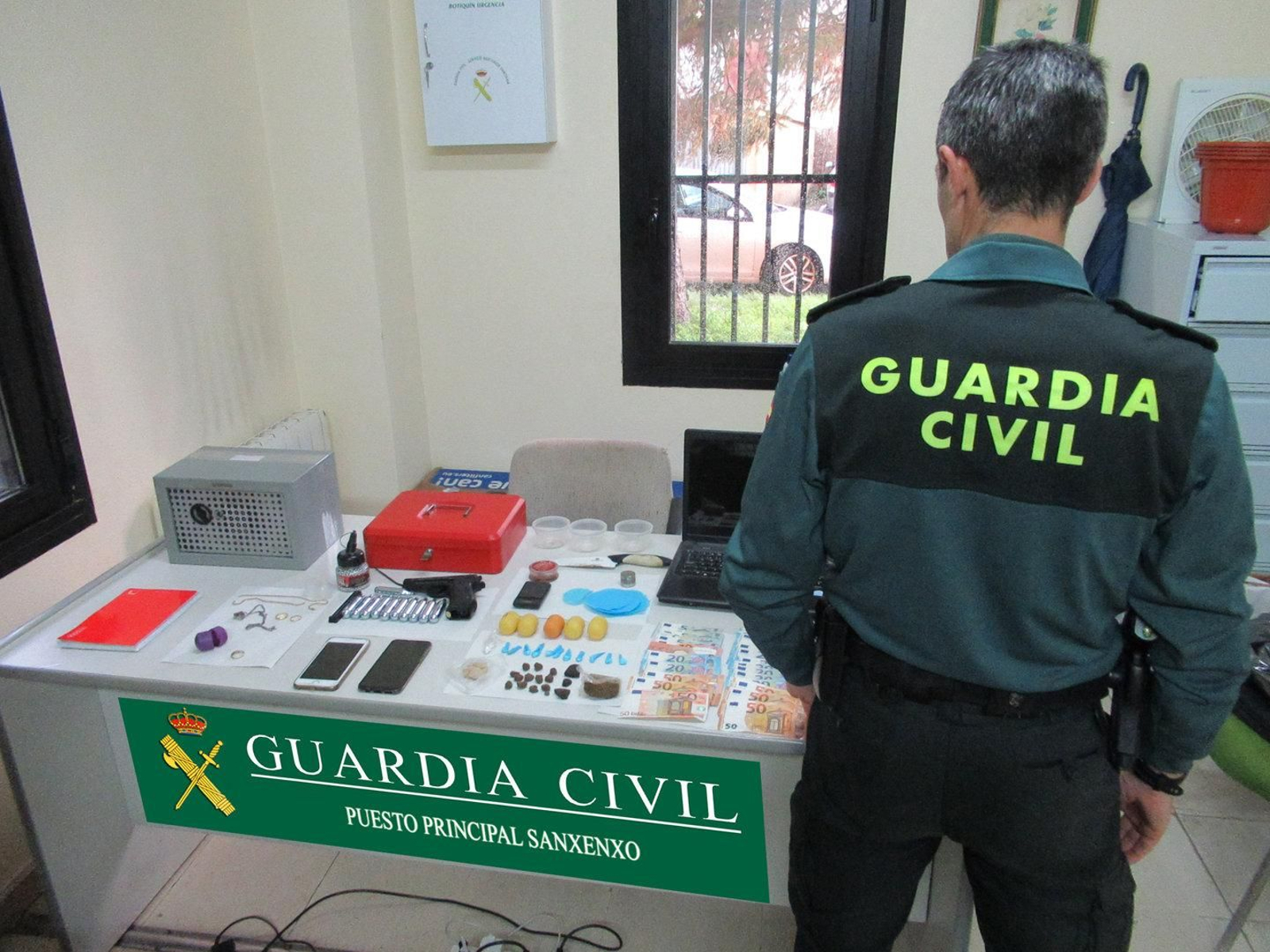 El material incautado