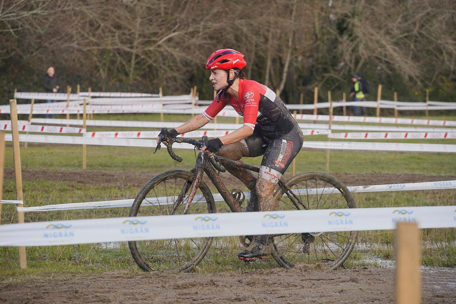Mulleres na Copa Galicia de ciclocross en Nigrán.