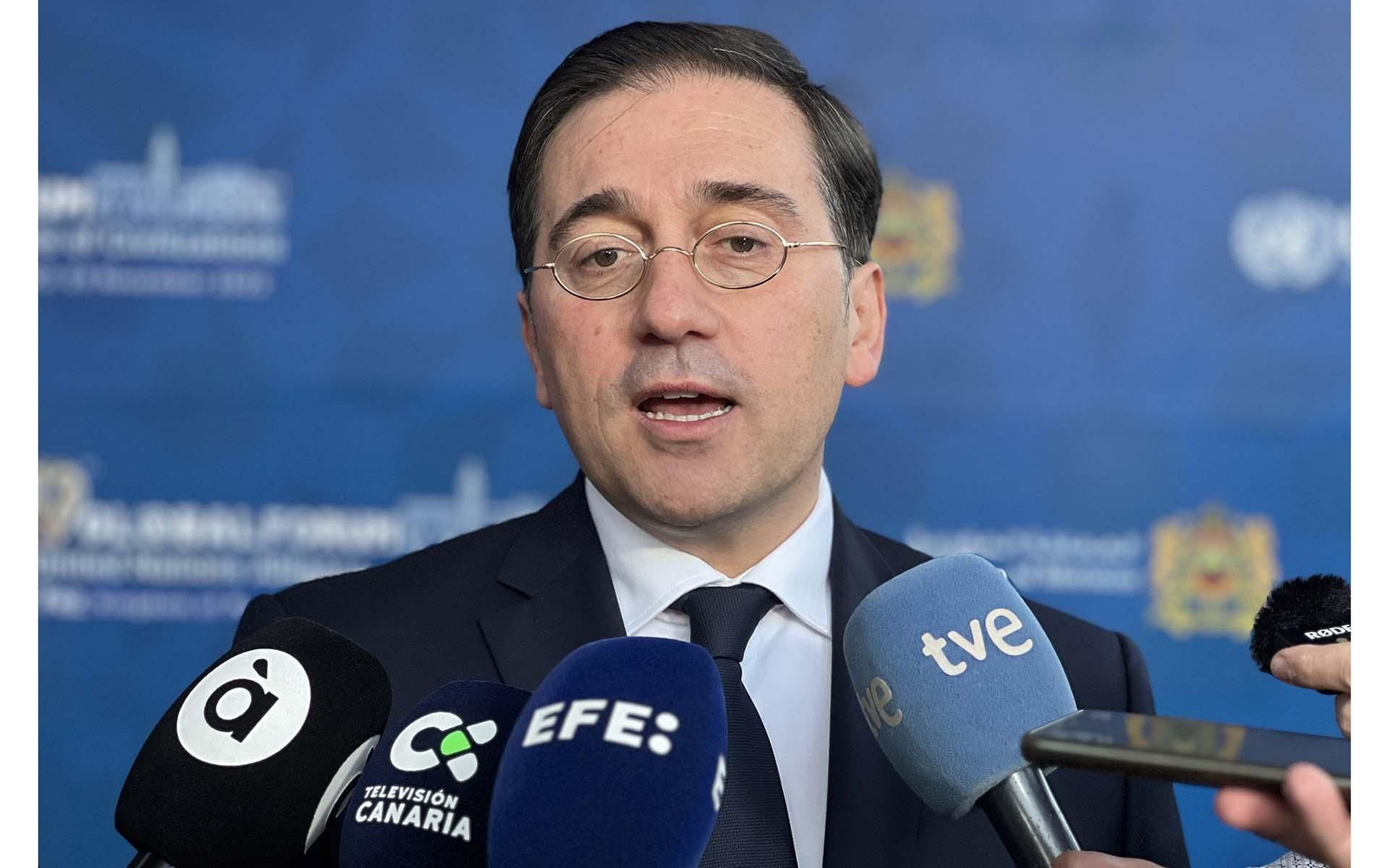 El ministro de Asuntos Exteriores, José Manuel Albares. EFE/ Mohamed Siali