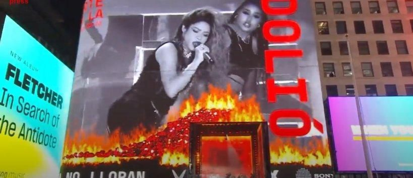 Shakira en Times Square. // EP