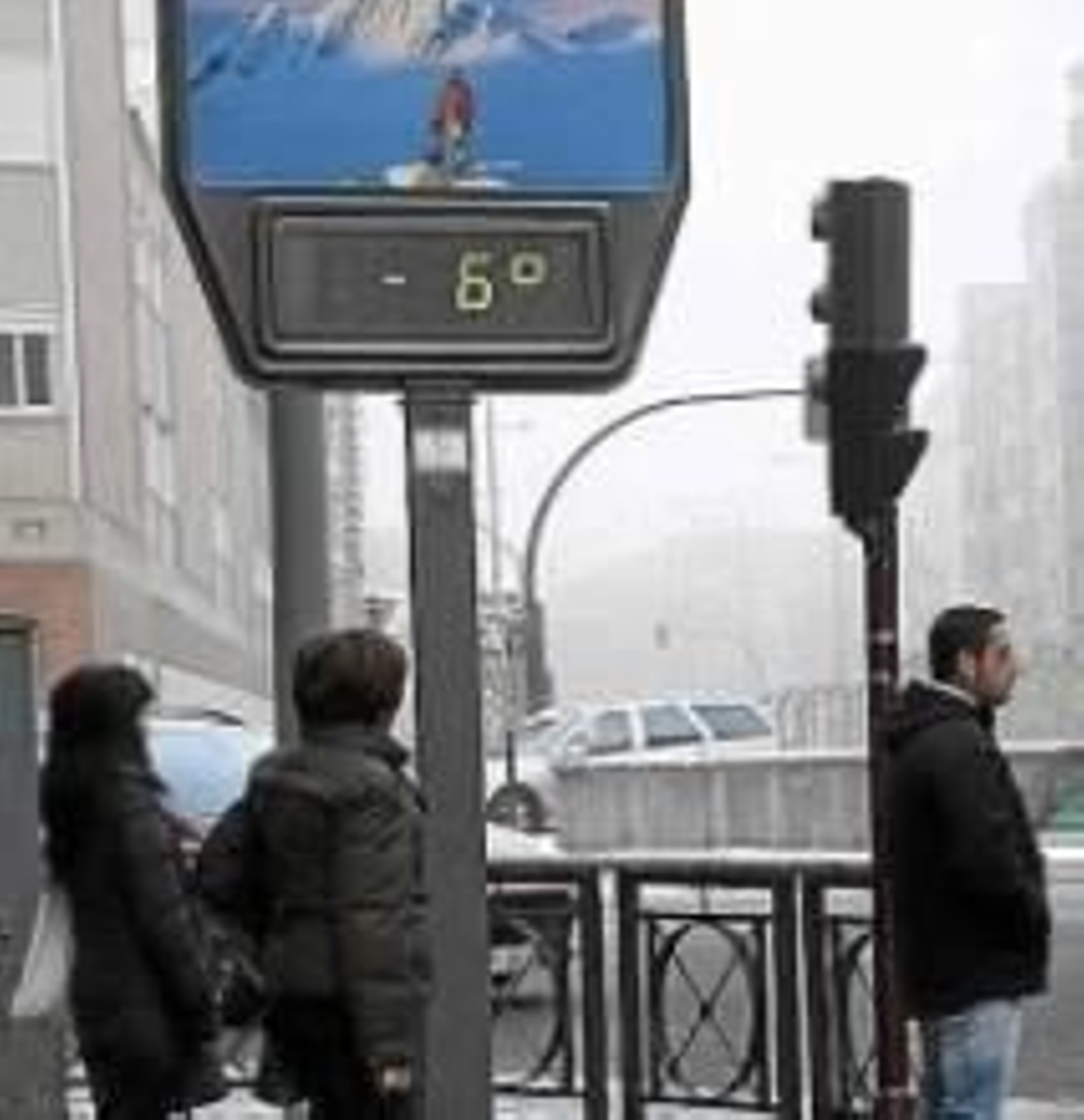Los termómetros se mantienen estos días en valores negativos.