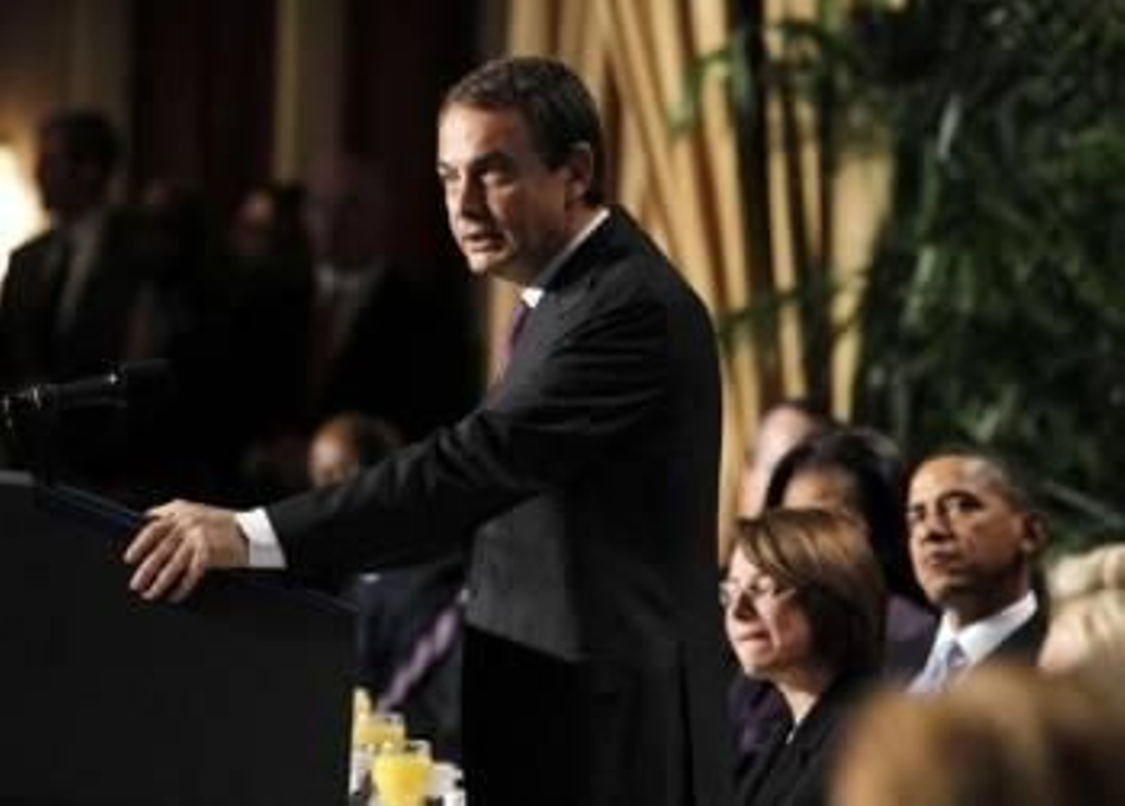 José Luis Rodríguez Zapatero, durante su interveción.