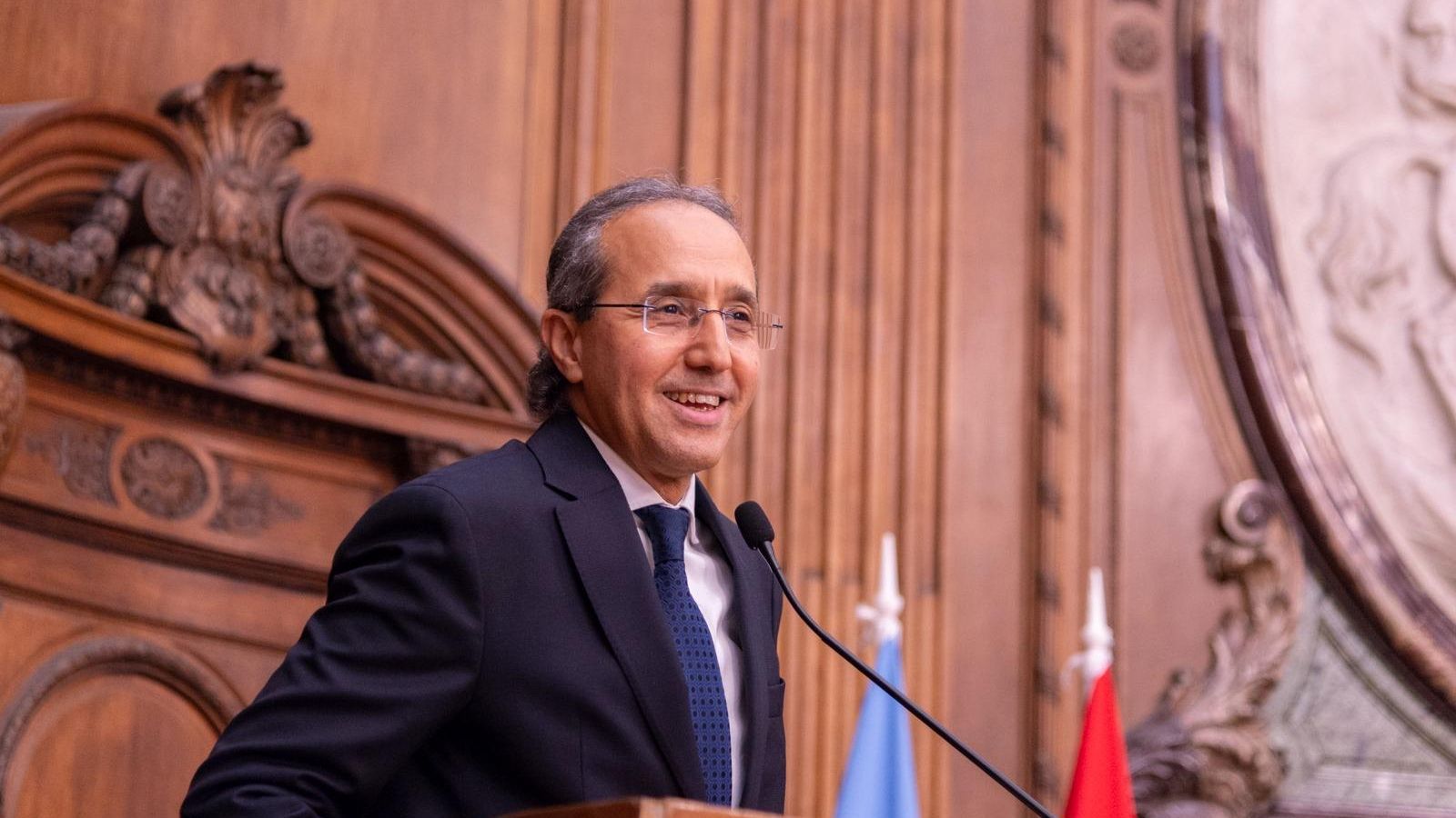 En la imagen el embajador de Marruecos en Argentina, Fares Yassir