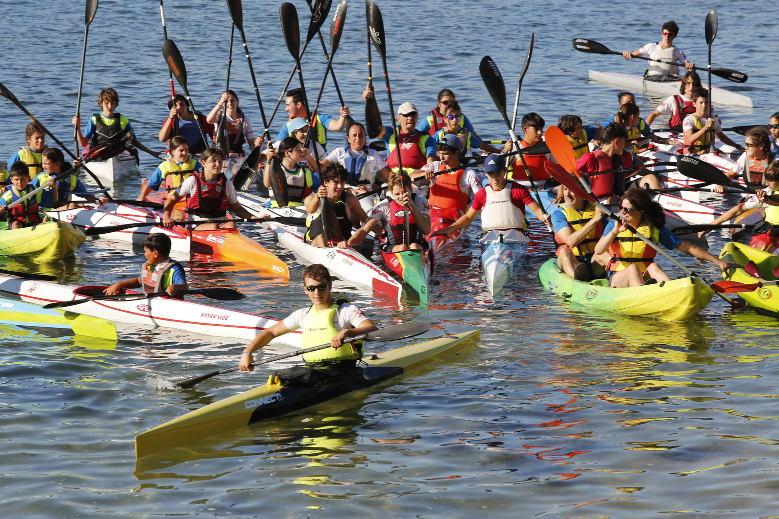 La jornada de entrenamiento especial de la mano de +Deporte Atlántico y el club de piragüismo Kayak Vigo