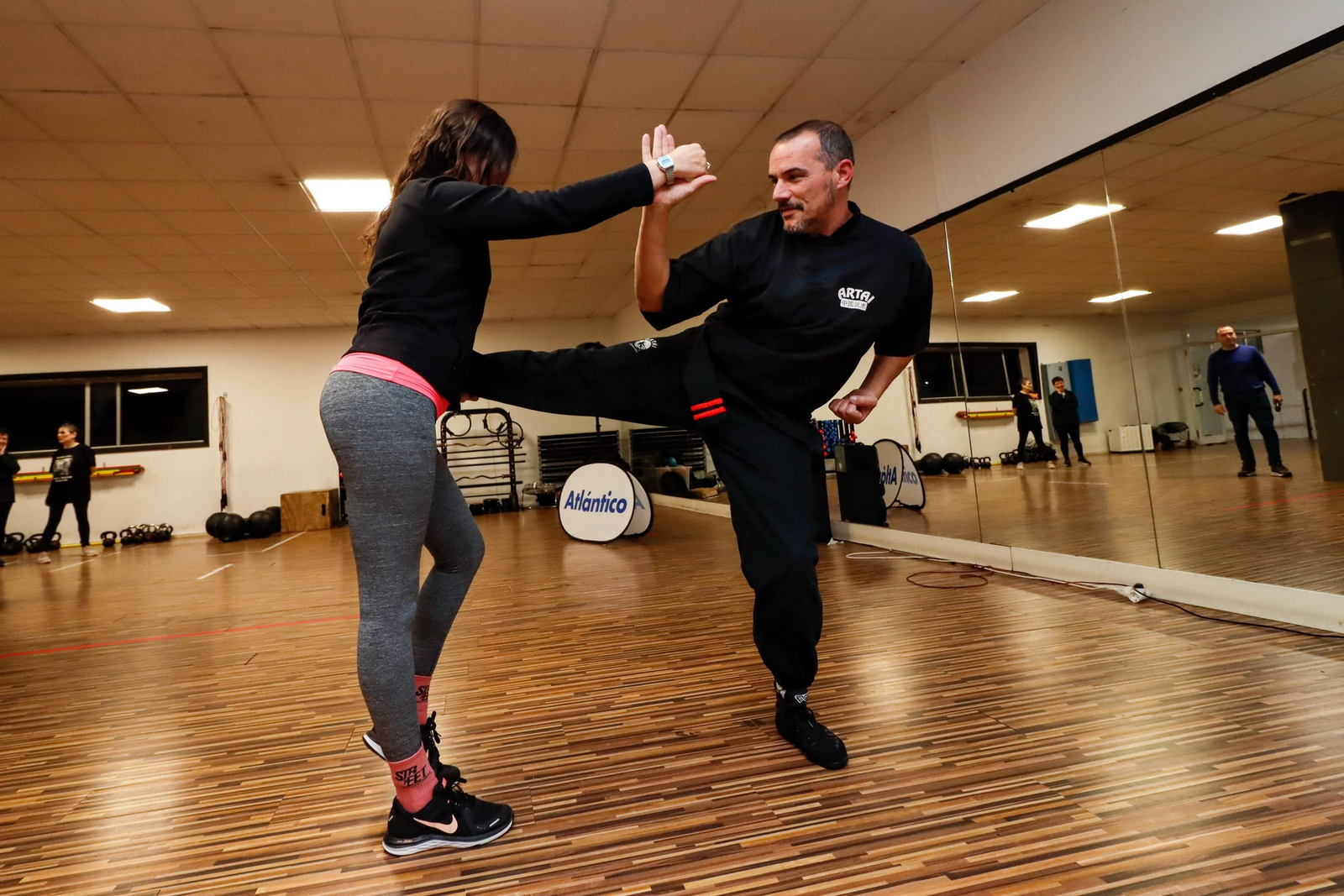 Sesión de +Deporte Atlántico de defensa personal.
