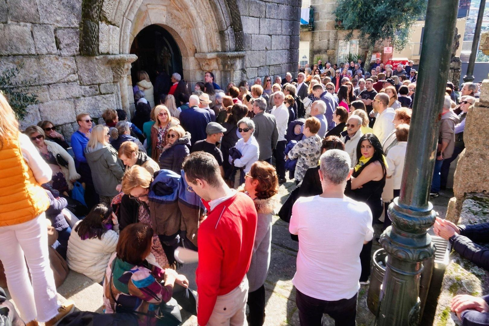 Ambiente en la misa y procesión de San Blas.